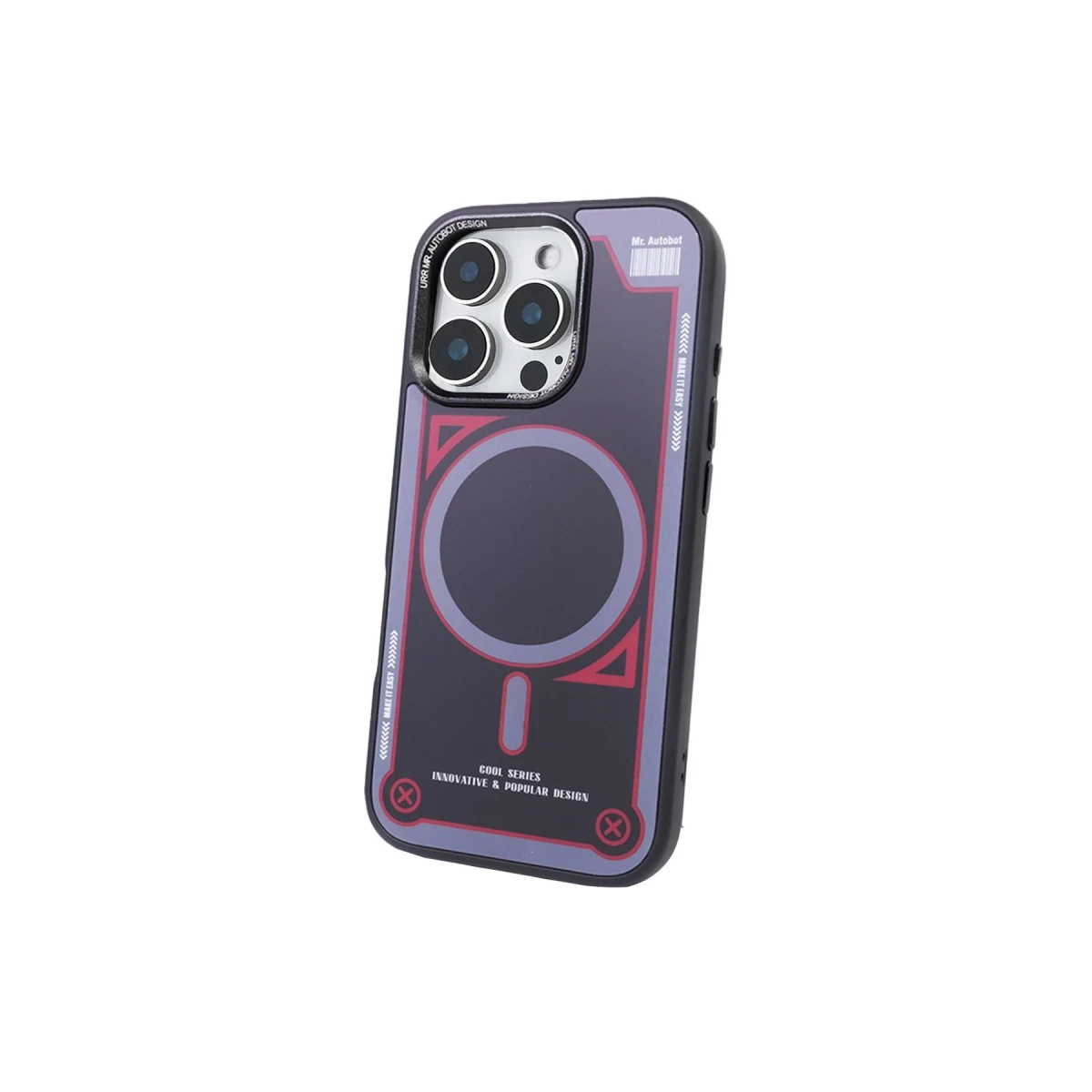 URR Apple iPhone 16 Pro Cool Series Matte Pure PC Magsafe Kapak - Siyah